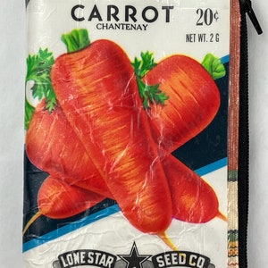 Vintage Lone Star Seed Vegetable Seed Packet Zippered Coin Purse image 5