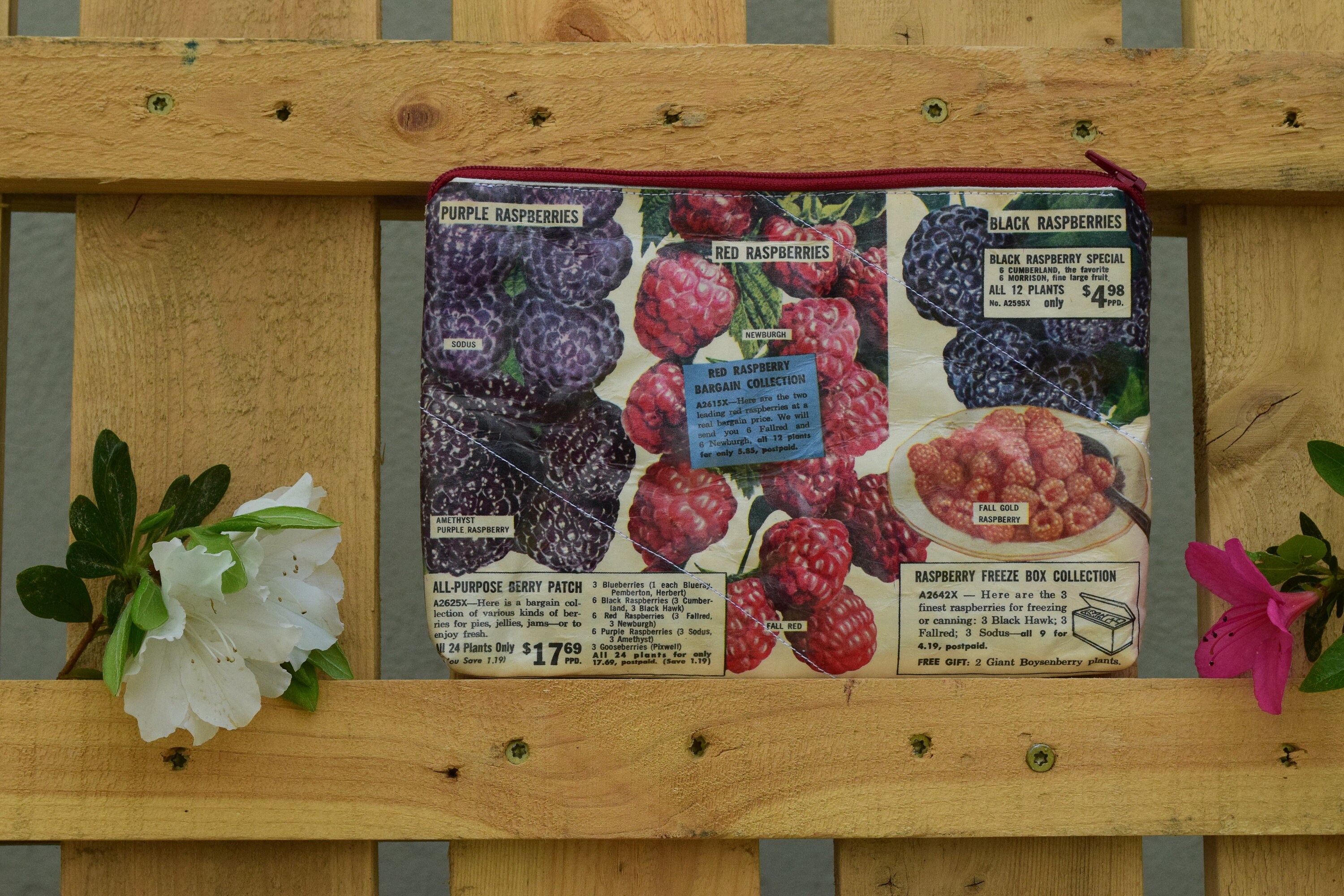 CUSTOM Vintage Fruit Tree Catalog Clutch Etsy.de