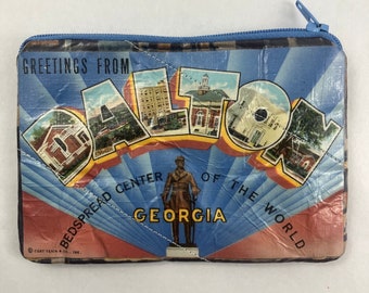 CUSTOM Vintage Postcard Pouch