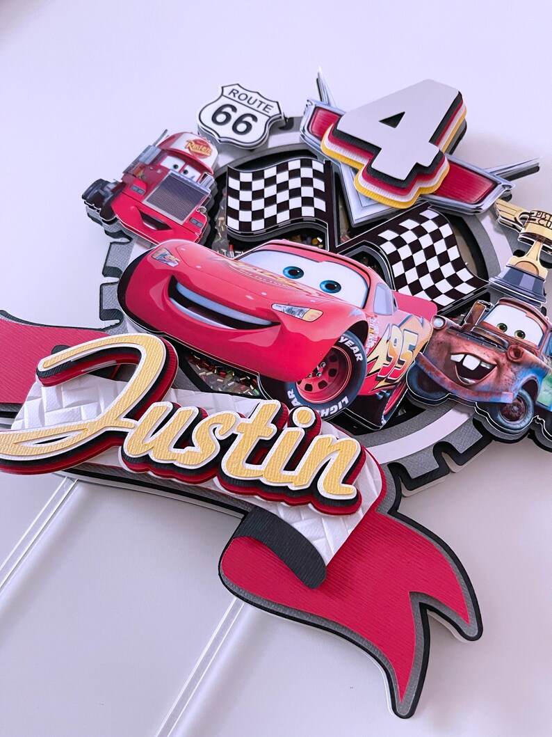 Cars Cake Topper, Cars Birthday Party, Cars Party Decor, Cars Cake ...