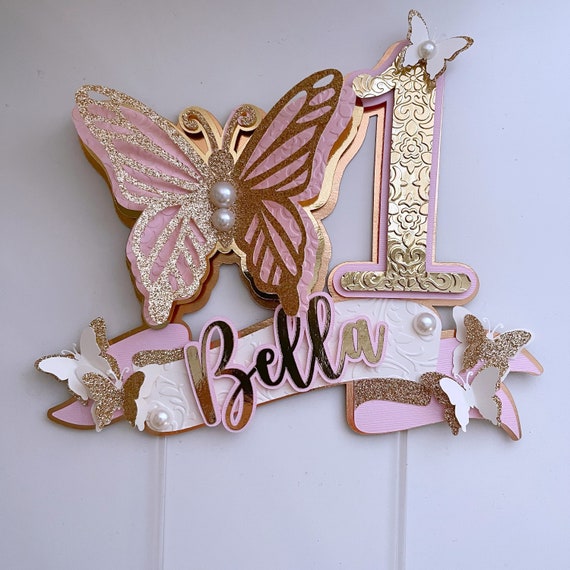 3D Butterfly Cupcake Topper, Butterfly Party Decoration, Gold Butterfly,  Purple Butterfly -  Denmark