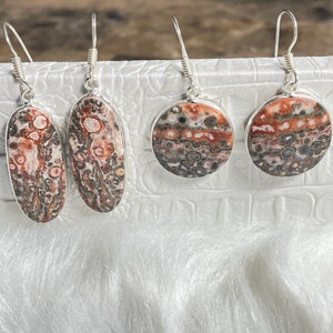 Leopard Jasper earrings