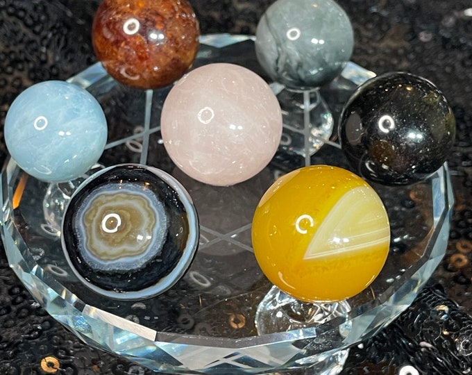 Crystal Grid Sphere Holder & Small Spheres - Etsy