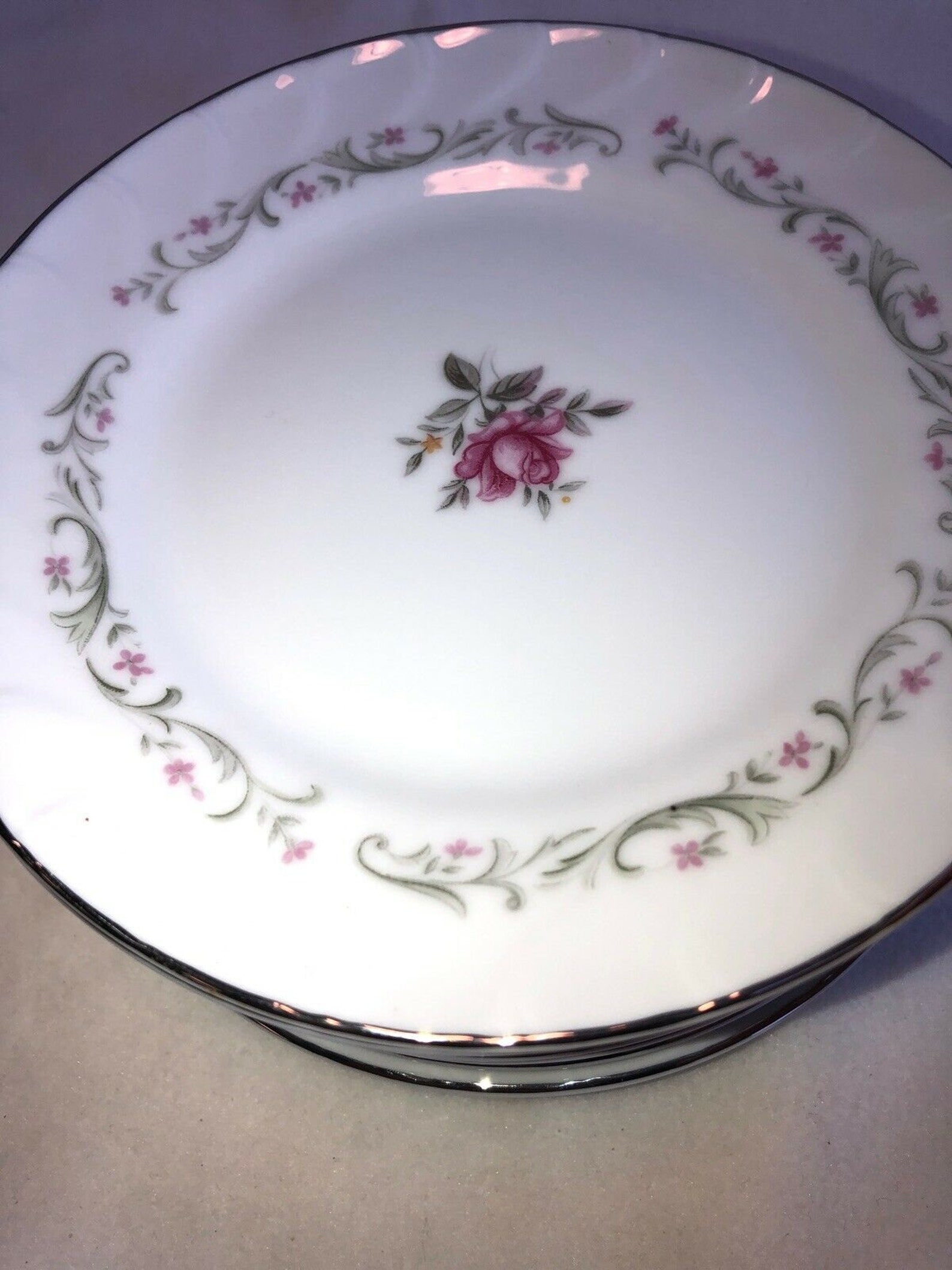 Royal Swirl by FINE CHINA of JAPAN Set of 9 Bread Plates 6.5 Etsy
