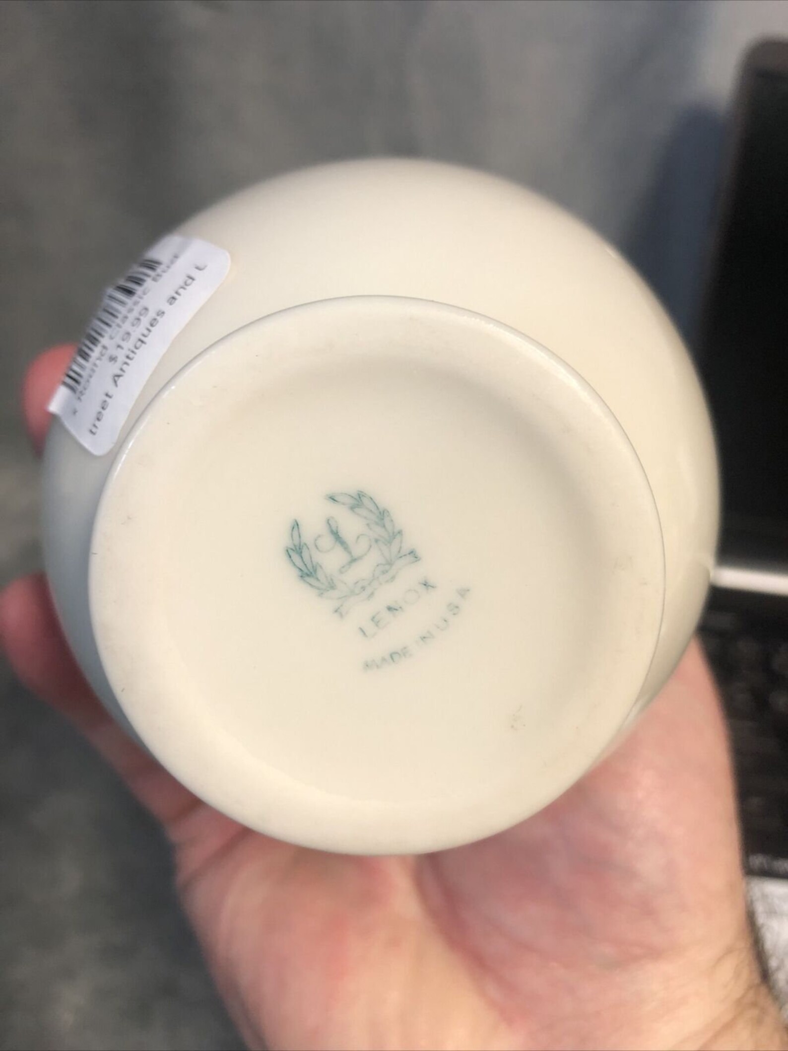 LENOX China Classic Round Vase Older Mark 8 Etsy