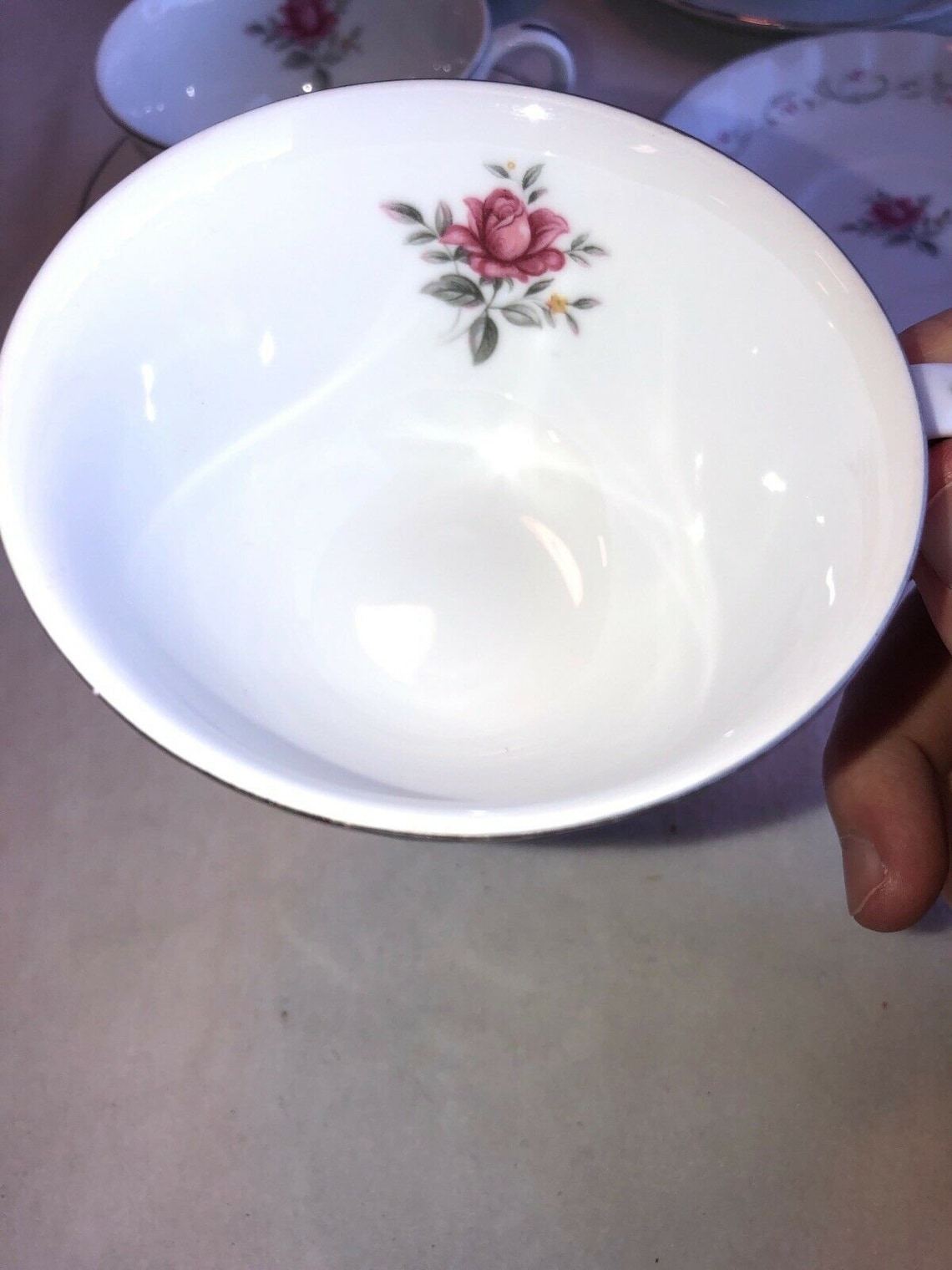 Royal Swirl by Fine China of Japan Set of 4 Cups and Saucers Etsy