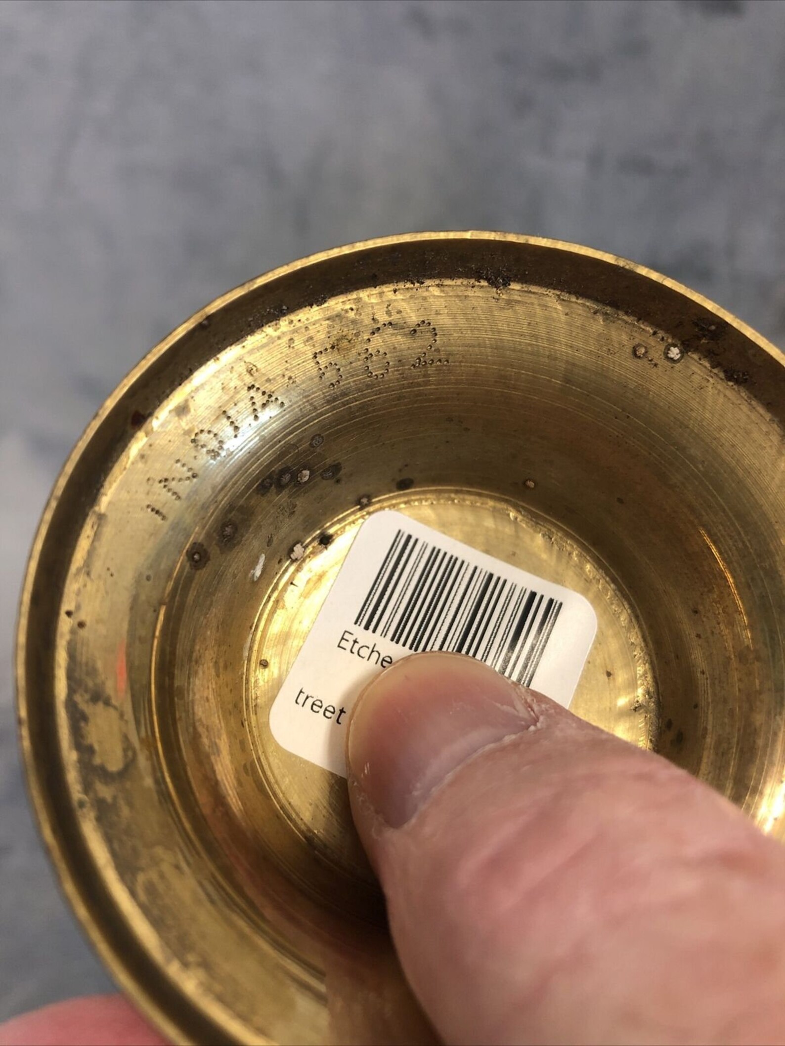 Etched Brass Vase Made in India 8 Tall Fantastic Details Etsy