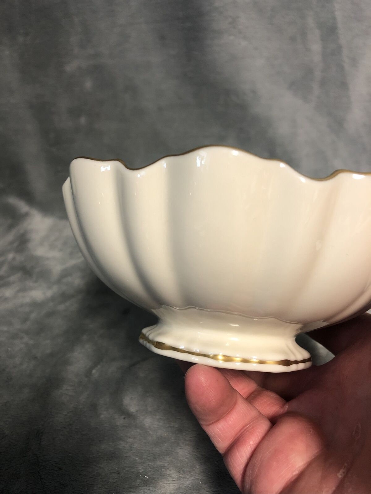 LENOX China Candy Nut Dish Gold Trim 5.75 Footed Etsy