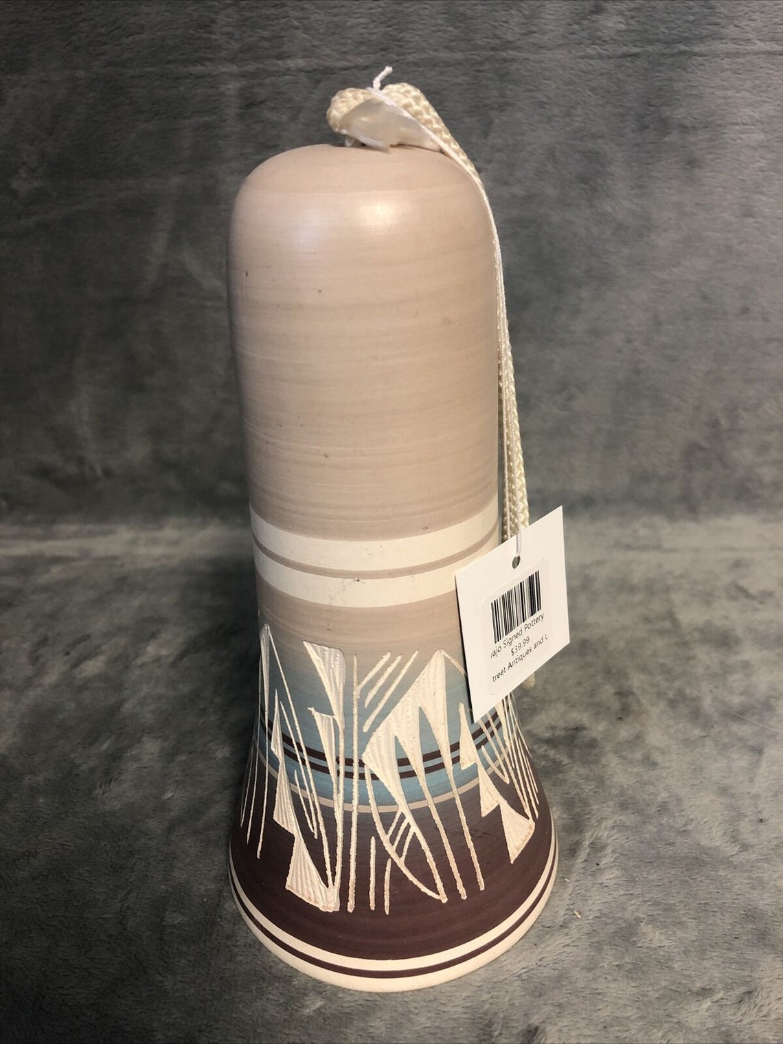 Native American Navajo Pottery WIND BELL CHIME Hand Painted Etsy