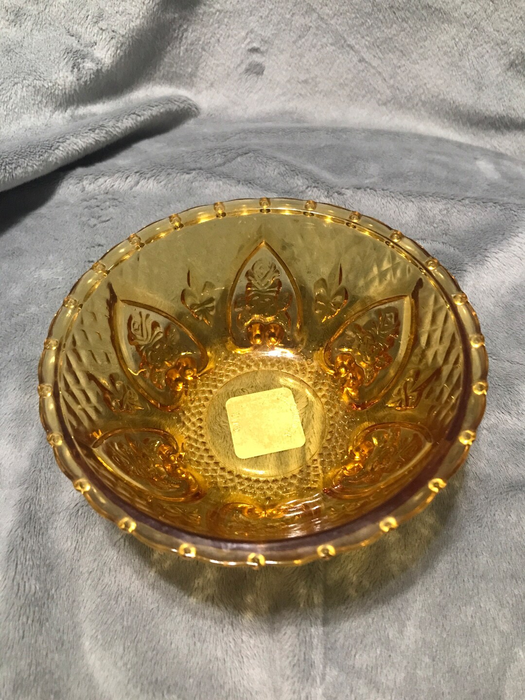 Amber Glass Bowl Made in Indonesia Set of 4 Etsy