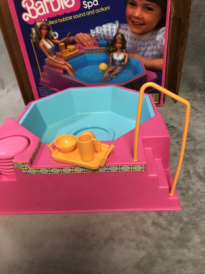 Vintage 1983 Mattel Barbie Dream Furniture 7145 Bubbling Spa Etsy