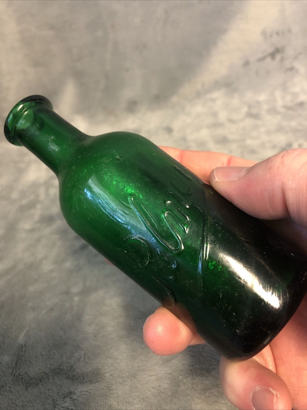 Antique Green 5.25 Tall Palmer Perfume Cologne Bottle Etsy