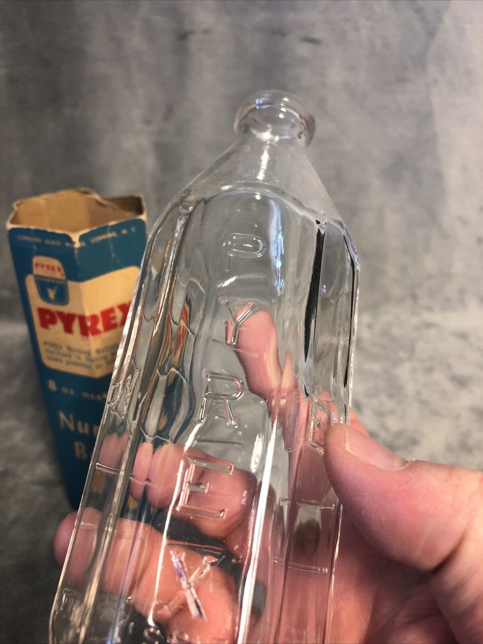 Vintage Glass Pyrex Nursing Bottle 8 Oz. Narrow Neck in Etsy