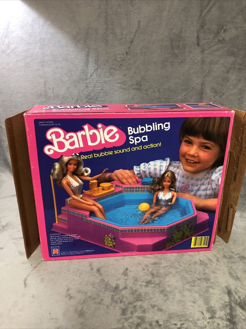 Vintage 1983 Mattel Barbie Dream Furniture 7145 Bubbling Spa Etsy