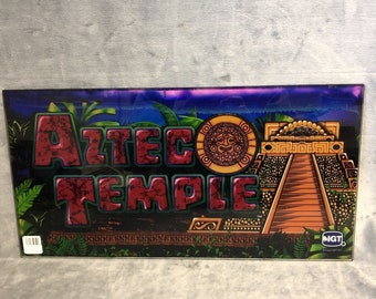 IGT Belly Glass, 17.25” X 9” Game Display Aztec Temple