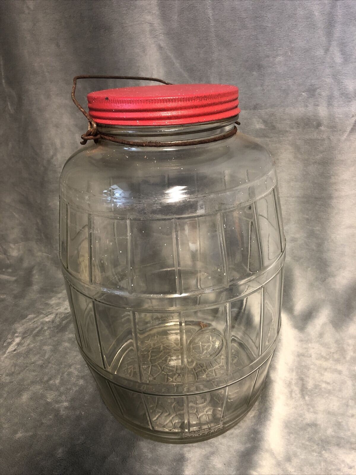 Old Country Store Counter Vintage Glass Jar Pickle Barrel Wire Etsy