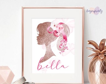 black barbie wall art