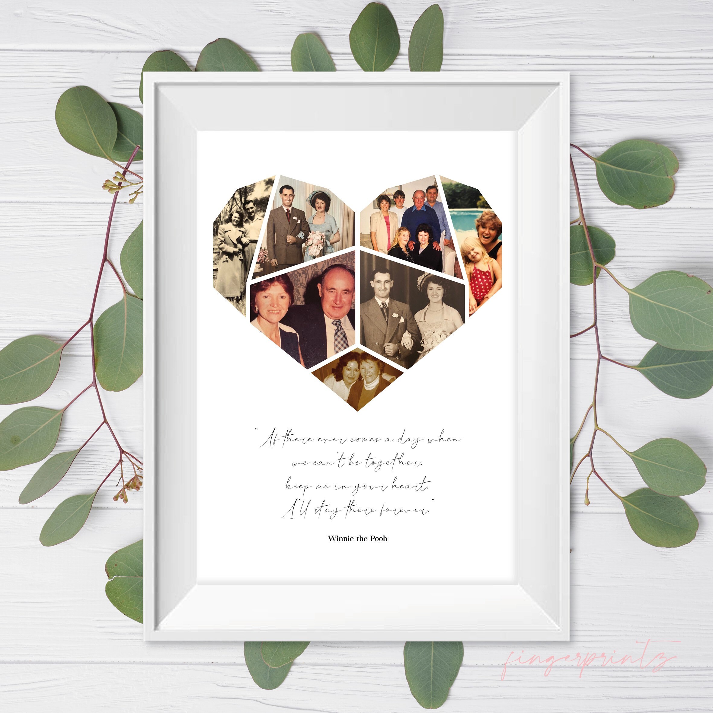 Remembrance Gift Memorial Print Remembrance Photo Collage Etsy