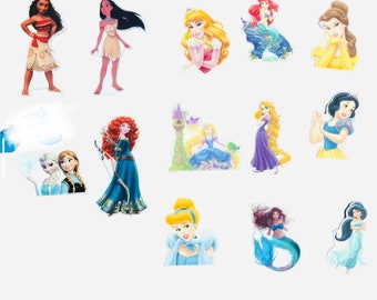 Grosgrain bedrukt lint 3 inch Prinsessen geanimeerd