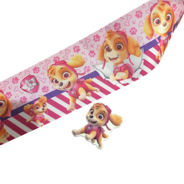 Bastelbedarf Ripsband 3 cm bedruckt Sky Paw Patrol Band