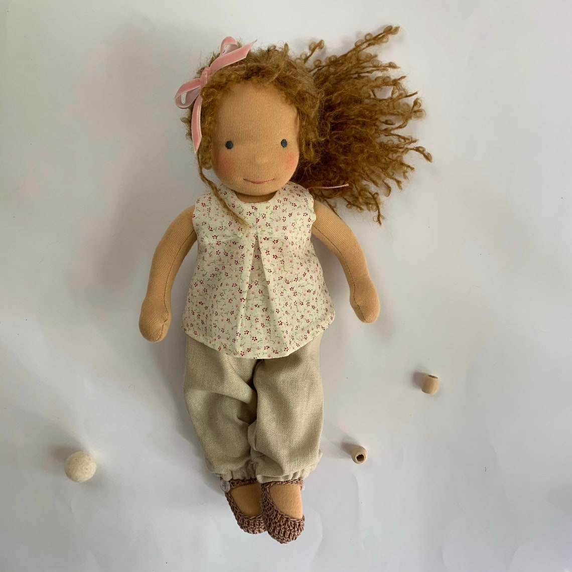 Waldorf Doll 12 inch Big clothes set Custom made Organic toys Etsy