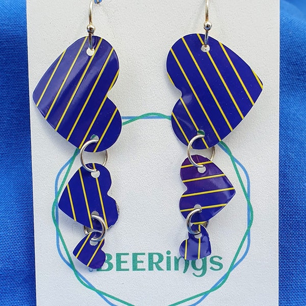 Beer Can Earrings Etsy