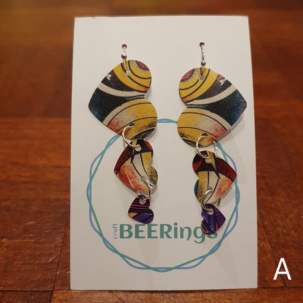 Beer Can Earrings Etsy