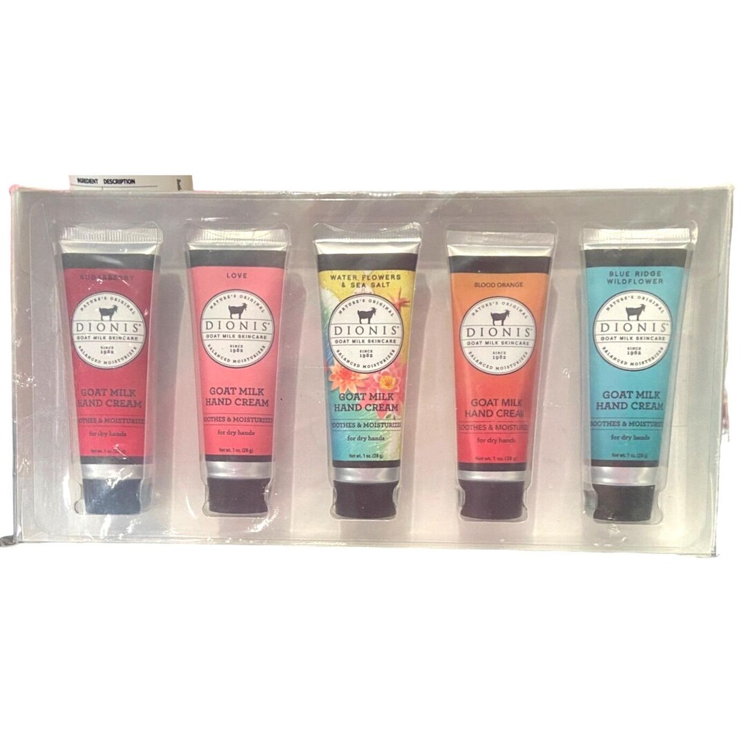 Dionis Goat Milk Hand Cream Set Sugarberry Love Water Flowers & Sea ...