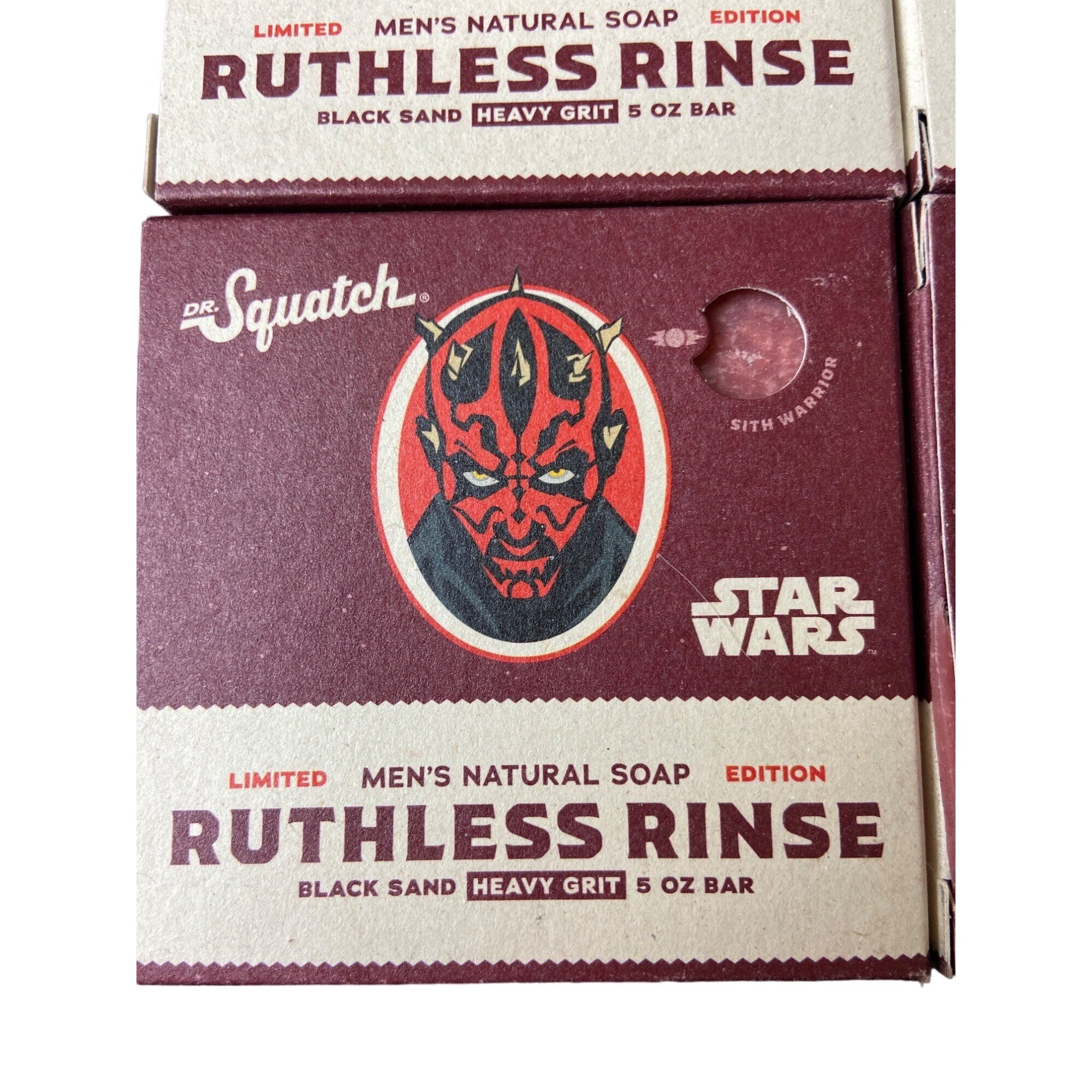 4pk Dr Squatch Ruthless Rinse Darth Maul Star Wars Mens 5oz Bar Soap ...