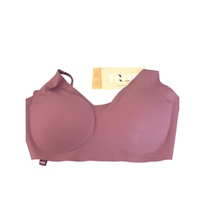 True Body Triangle Bra XS Convertible Strap Purple Lightweight Seamless Stretch