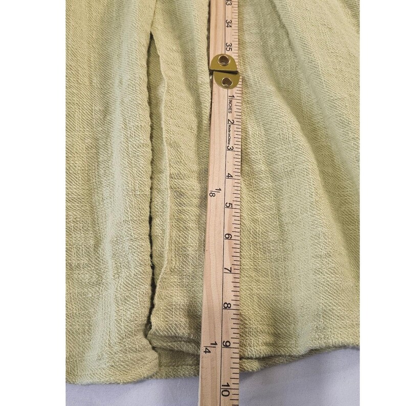 Free People Love Of My Life Midi Dress Med Lime Green Textured Cotton OB659932 image 8