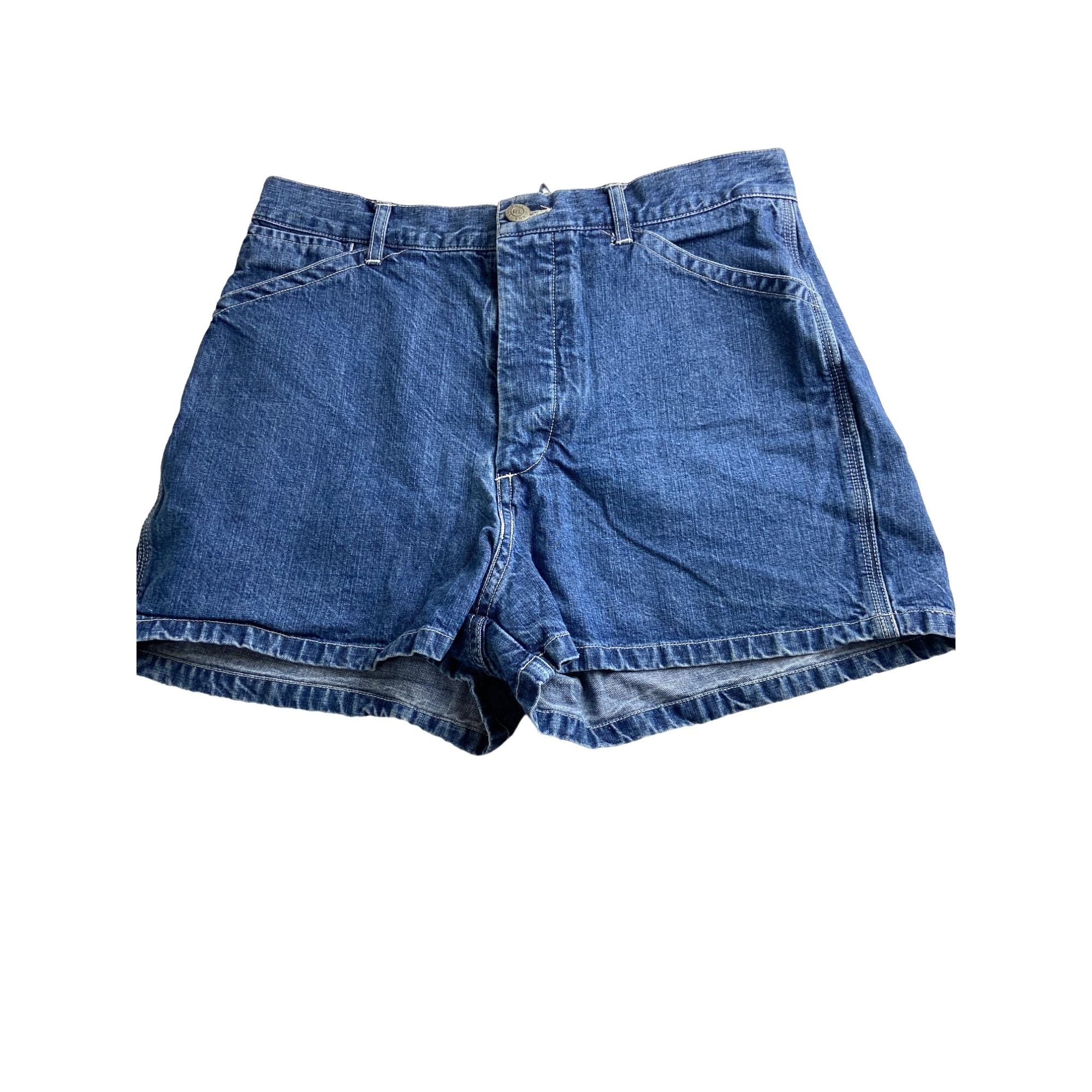 Denim Lace up Shorts - Etsy