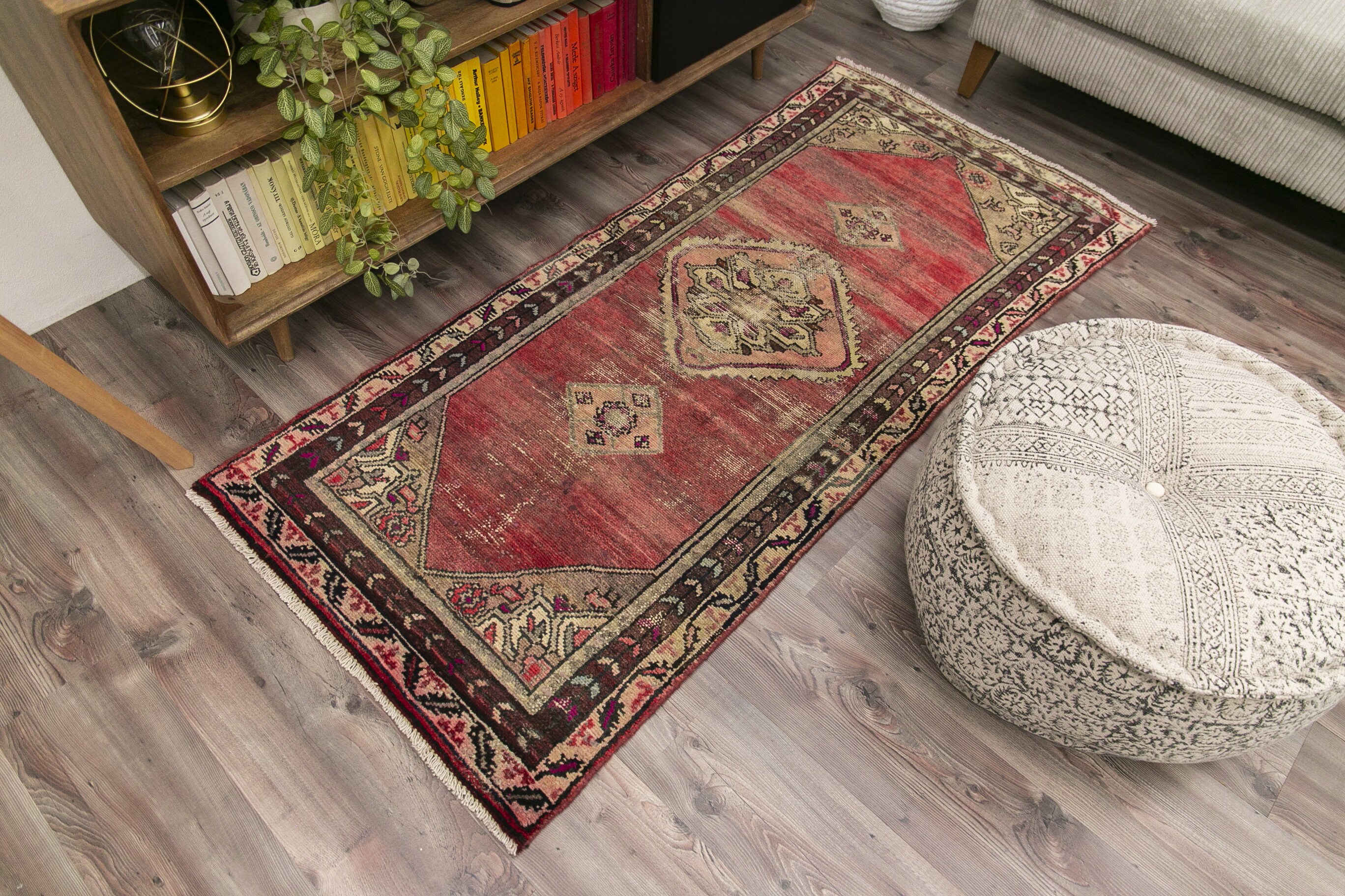 6.2 x 2.9 ft 192 x 91 cm Oushak Rug Vintage Turkish Rug Etsy