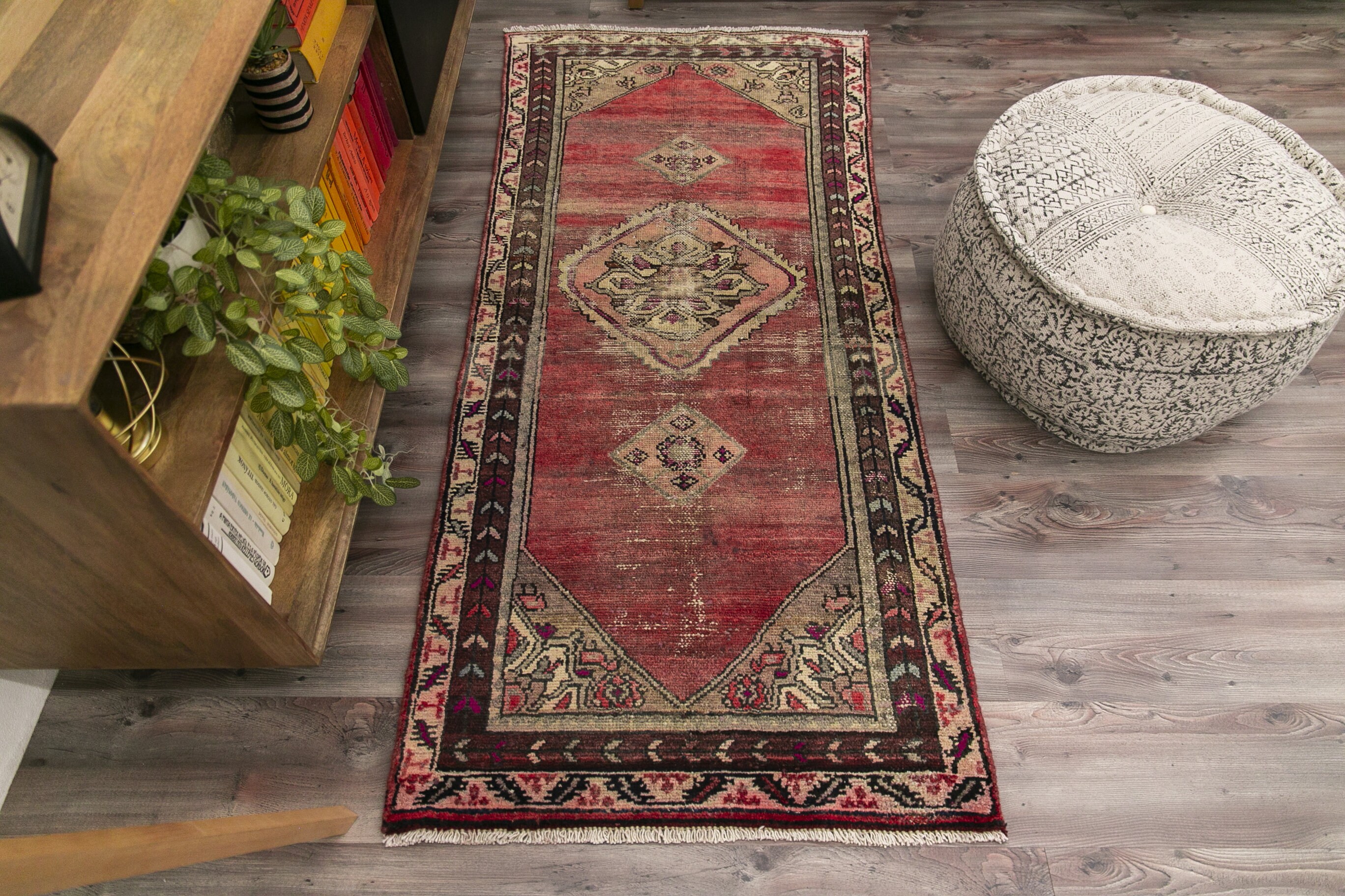 6.2 x 2.9 ft 192 x 91 cm Oushak Rug Vintage Turkish Rug Etsy