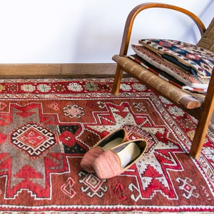 6.2 x 4.1 ft - 191 x 128 cm  Antique Shirvan Rug, Caucasian Rug, Kazak Rug, Lesghi Carpet, Karabakh Carpet, Rare Rug, Handmade Carpet