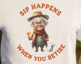 退職したら一杯飲むのが習慣になるTシャツ｜退職ユーモアTシャツ