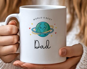 World's Best Dad Coffee Mug | Mug for Dad | Father's Day Mug Gift for Dad | Personalised Mug Gift | Good Morning Dad Mug