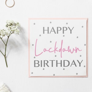Personalised Birthday Card, Amazing birthday card by mail, Quarentine Birthday Card, Special lockdown Birthday Card