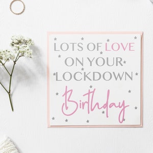 Personalised Birthday Card, Amazing birthday card by mail, Quarentine Birthday Card, Special lockdown Birthday Card