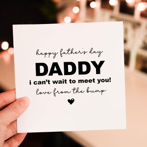 Personalised Fathers day Card, Father Love From son / Daughter,  Card From Baby, Cute Fathers day gift, Gift for dad