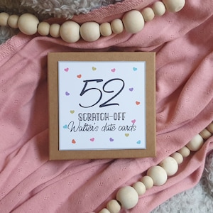 Scratchy 52 Date Cards a Year of Romantic date ideas, Gift for wedding, Gift for couples, Anniversary cadeaux uniques, Date gift, Couples gift