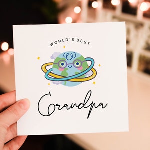 World's Best Grandpa Birthday Card, Birthday Card For Grandad, Grandad's Funny Birthday Card, Milestone Birthday Card For poppy