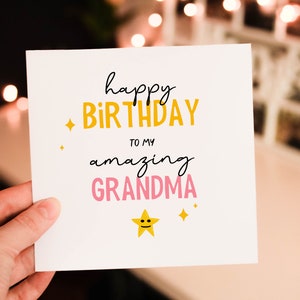 Happy Birthday Card for Amazing Grandma, Birthday card for Grandma ,Granny Birthday Card, Special lockdown Birthday Card