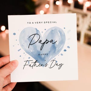 Personalised Happy Fathers day Card for PAPA, Father Love From daughter / son,  Card From baby, Cute Fathers day gift, Gift for Papa