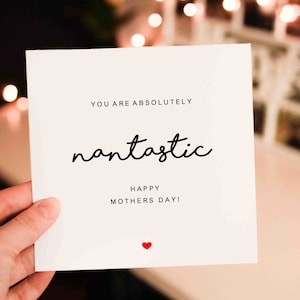 Personalised Nantastic Mothers Day Card, Mothers day Card For Nanna, Amazing Mothers day Gift, Nanny wish card, card for Grandma