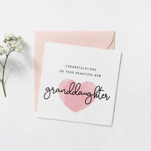Personalised Special New Granddaughter Card, Pregnancy Card For Grand dad and grandma, Fully Personalised Amazing Baby Gift, Baby card