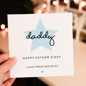 Personalised Special Dad Fathers Day Card, Fathers day Card For Dad, Fully Personalised Amazing Daddy Gift, Dad wish card