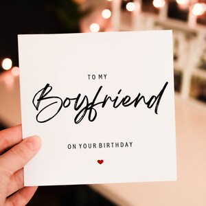 Personalised Boyfriends  Birthday card, Birthday Card For boyfriend , Card for amazing boyfriend, Simple birthday Card
