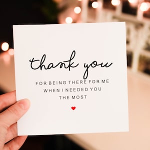 Personalised  BIG Thank You Card, Personalised appreciation card, Thank You For Colleague , Simple Unique Card