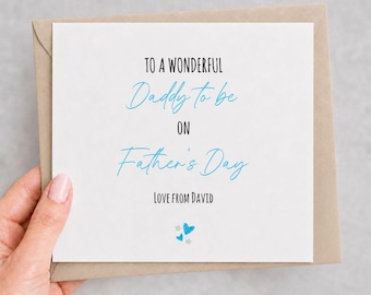 First Time Daddy Fathers day Card, Daddy to be Card from Bump, 1st fathers day card, Card for Husband, Special card for Daddy to be